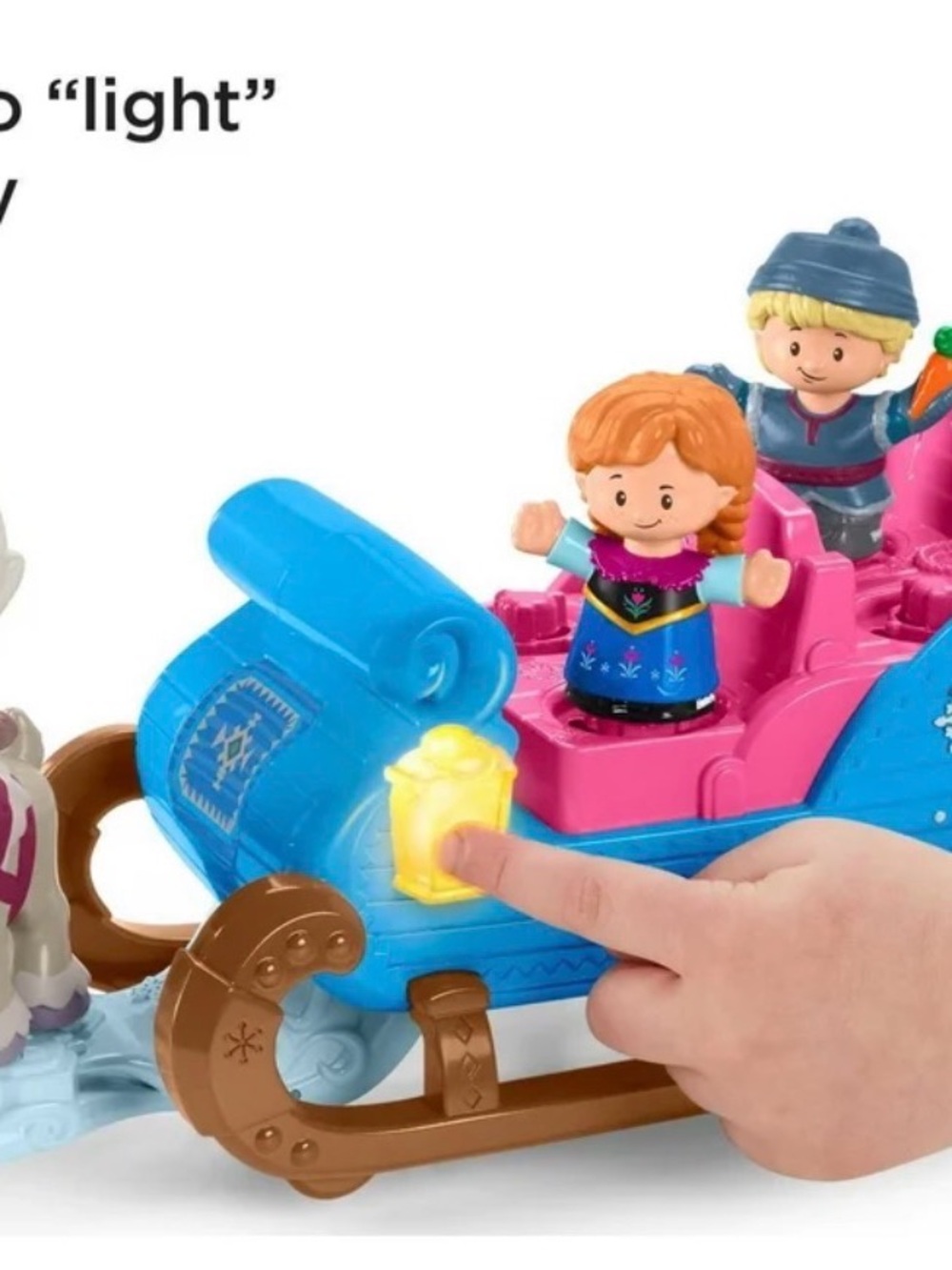Disney Pink and Blue Light-Up Sleigh with Character Figures
